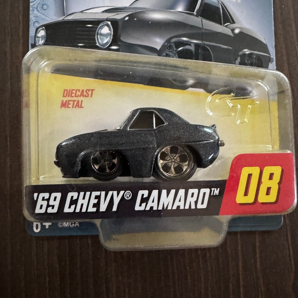 NIB Car Tuned '69 Chevy Camaro #08 Walgreens Exclusive Series 1 RARE Charcoal